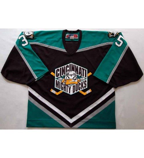 Custom 2000 Cincinnati Mighty Ducks 35 Iilya Bryzgalov Hockey Jersey Purple